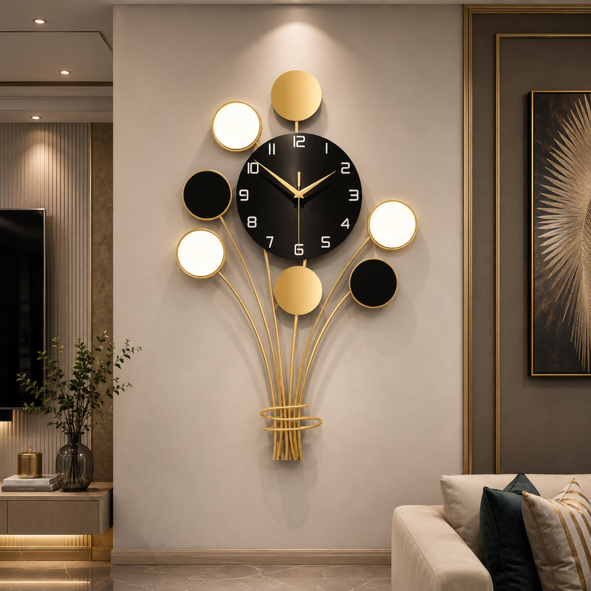 Metal Wall Art Modern Wall Hanging for Bedroom & Home