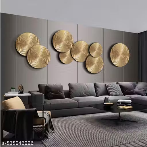 Metal Wall Art Modern Wall Hanging for Bedroom & Home