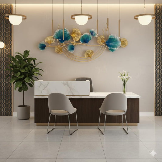 Metal Wall Art Modern Wall Hanging for Bedroom & Home
