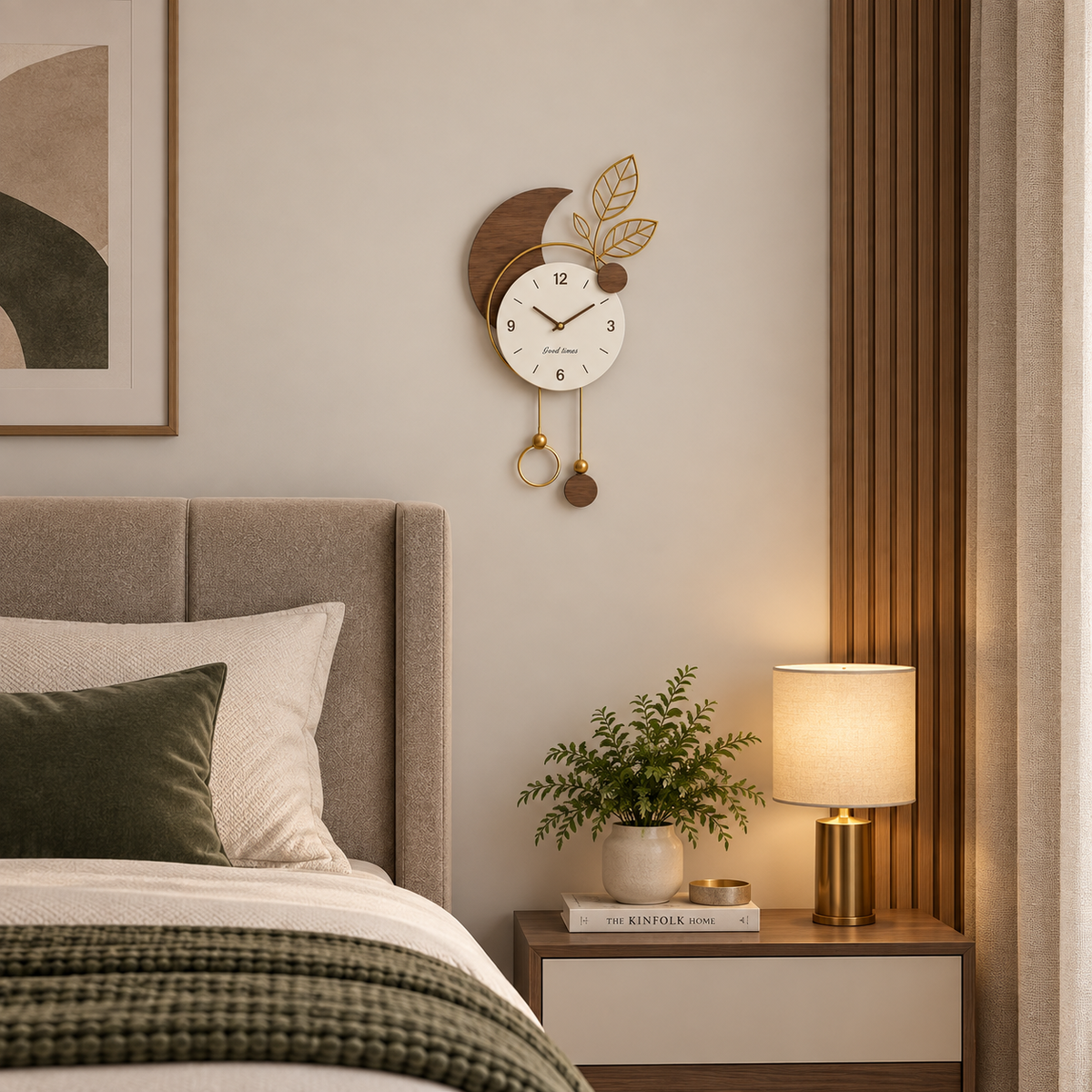 Metal Wall Art Modern Wall Hanging for Bedroom & Home W.P