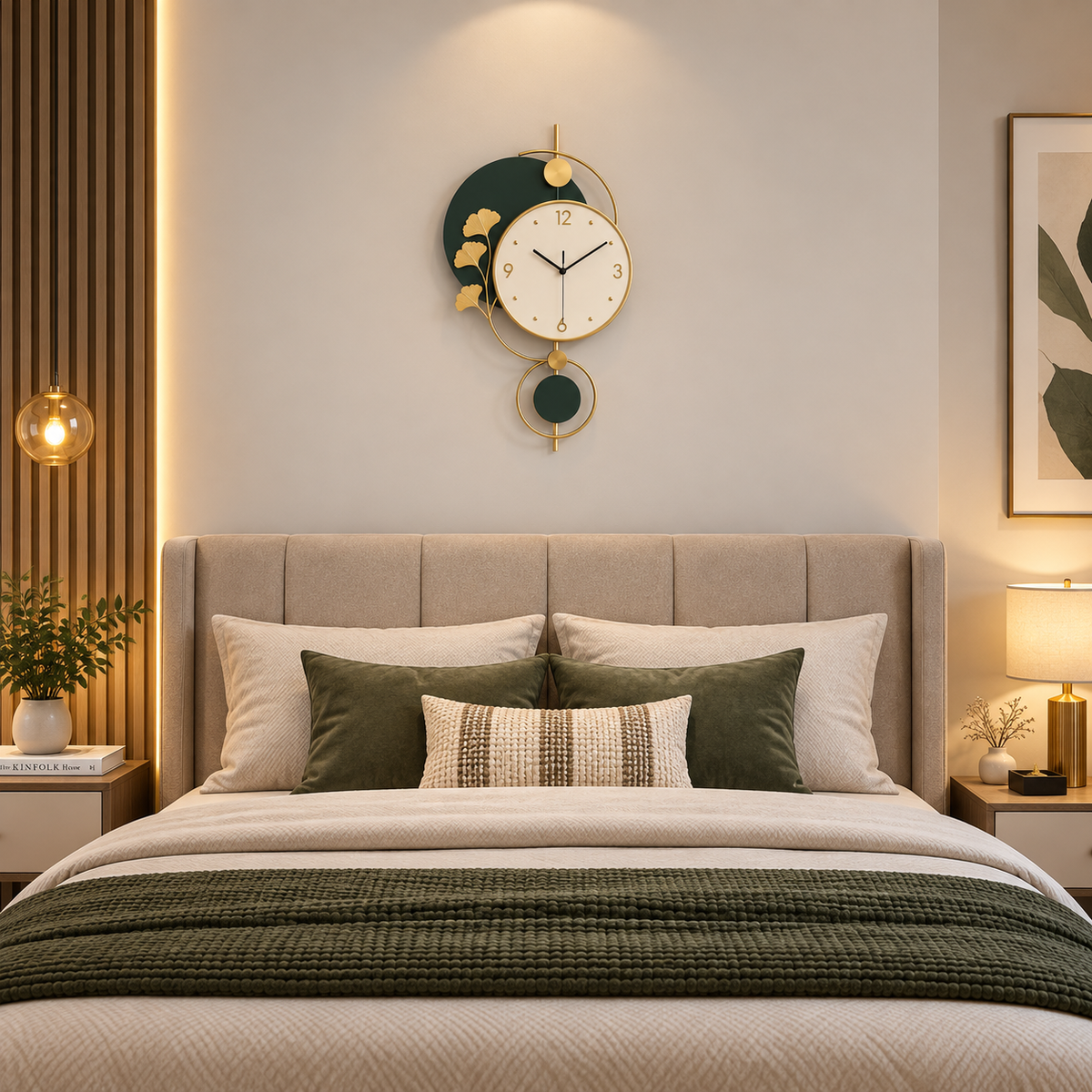 Metal Wall Art Modern Wall Hanging for Bedroom & Home W.P