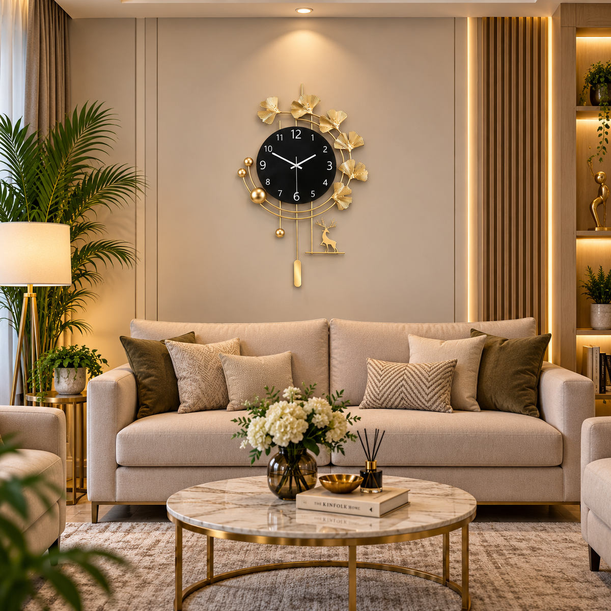 Metal Wall Art Modern Wall Hanging for Bedroom & Home W.P