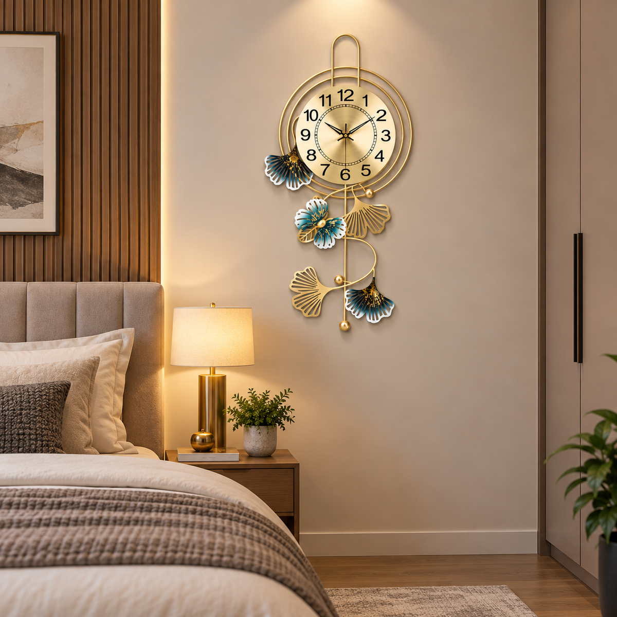 Metal Wall Art Modern Wall Hanging for Bedroom & Home W.P