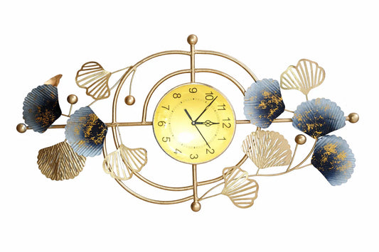 Gold Color Metal Wall Decor Leaf Wall Hanging Decoration,