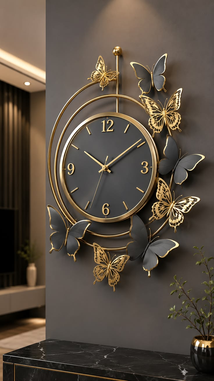 Metal Wall Art Modern Wall Hanging for Bedroom & Home W.P