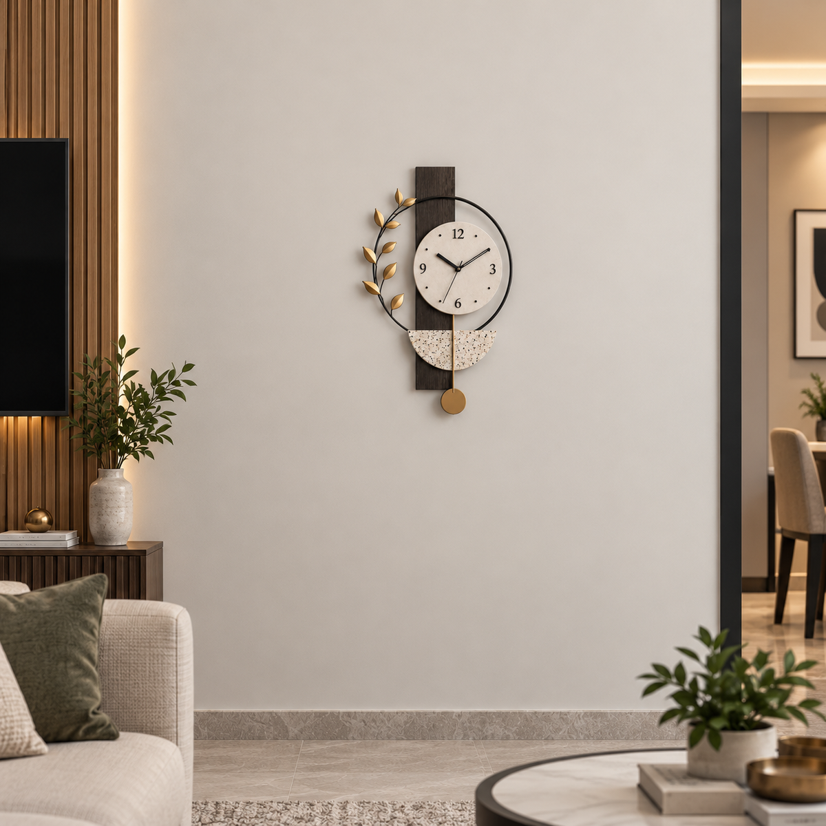 Metal Wall Art Modern Wall Hanging for Bedroom & Home W.P