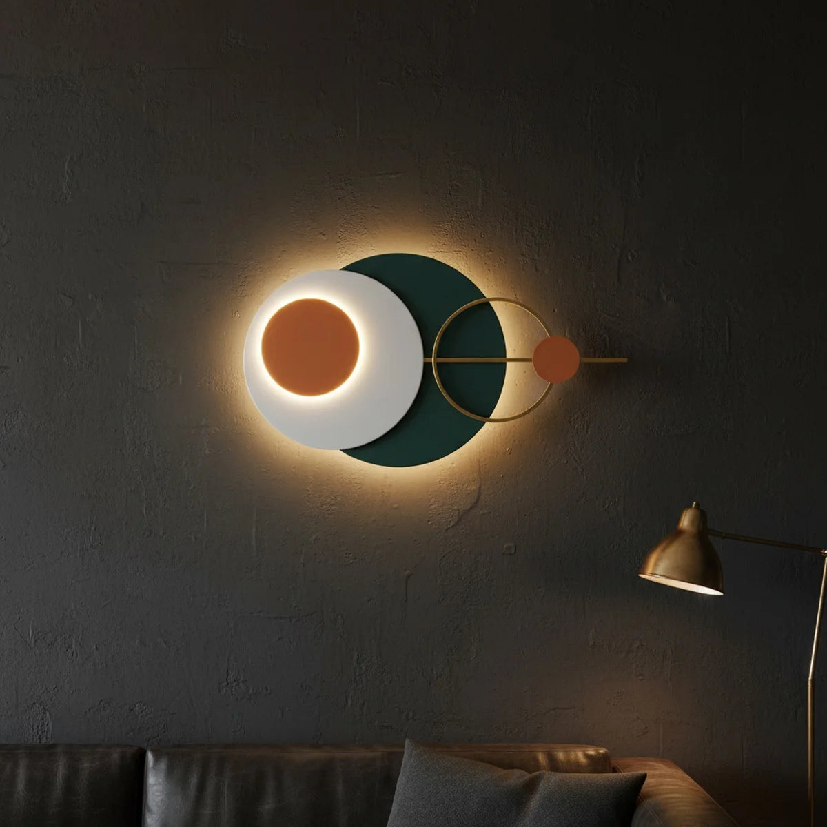 Metal Wall Art Modern Wall Hanging for Bedroom & Home