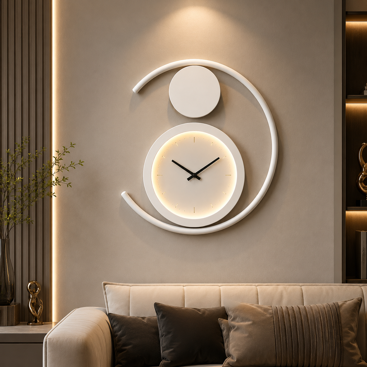 Metal Wall Art Modern Wall Hanging for Bedroom & Home