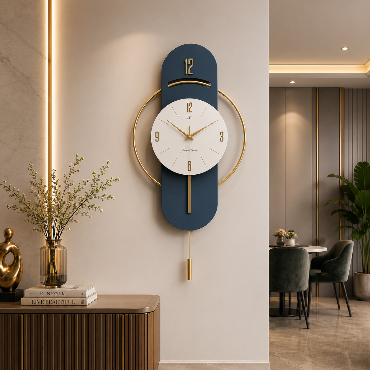 Metal Wall Art Modern Wall Hanging for Bedroom & Home