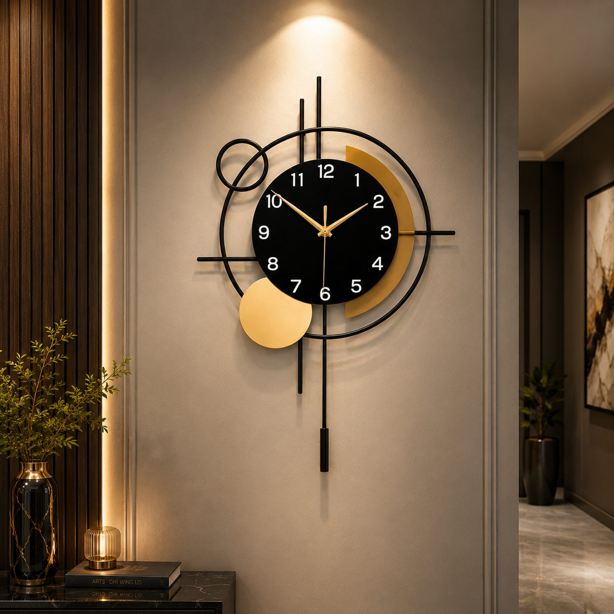 Metal Wall Art Modern Wall Hanging for Bedroom & Home
