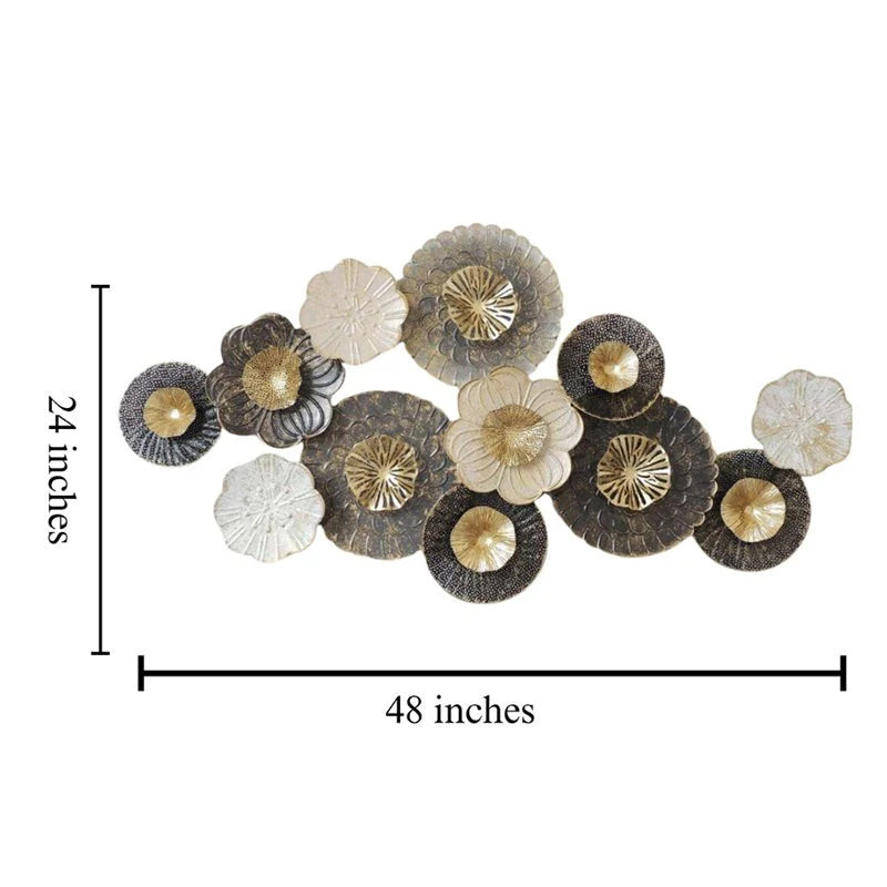 Metal Wall Art Modern Wall Hanging for Bedroom & Home (W-006)