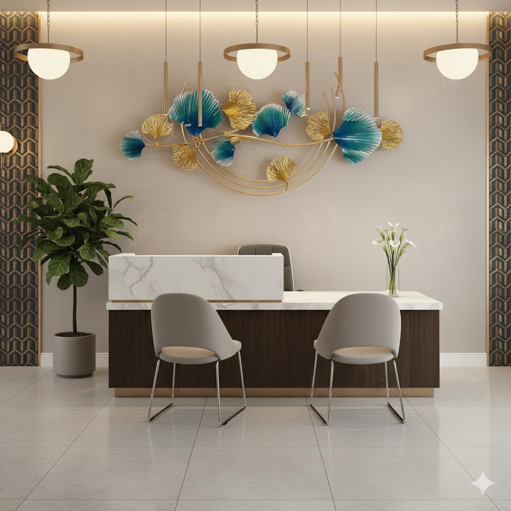 Metal Wall Art Modern Wall Hanging for Bedroom & Home