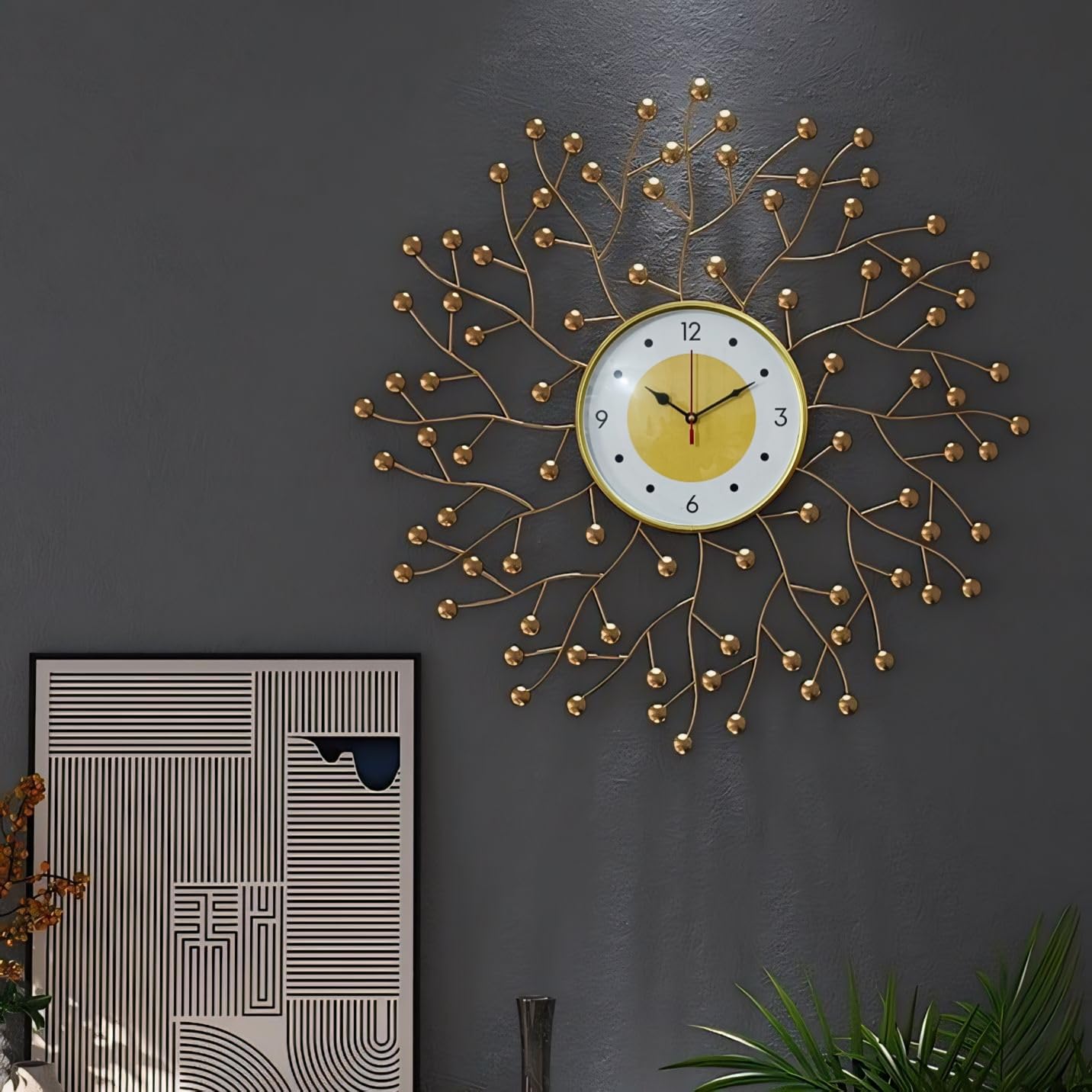 Metal Wall Art Modern Wall Hanging for Bedroom & Home