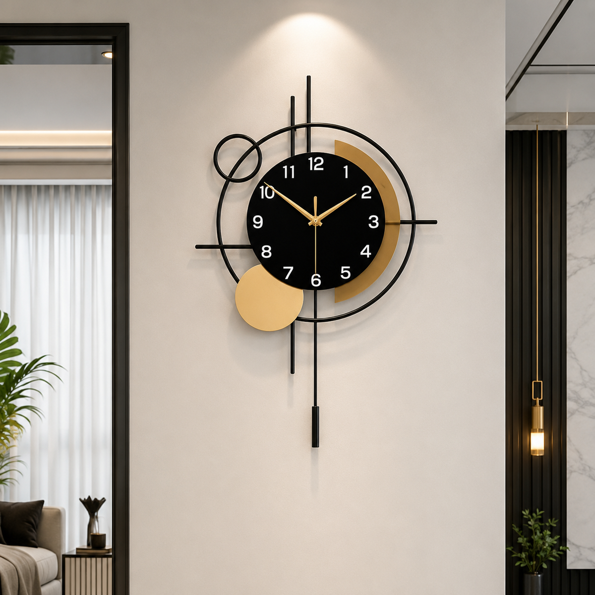 Metal Wall Art Modern Wall Hanging for Bedroom & Home