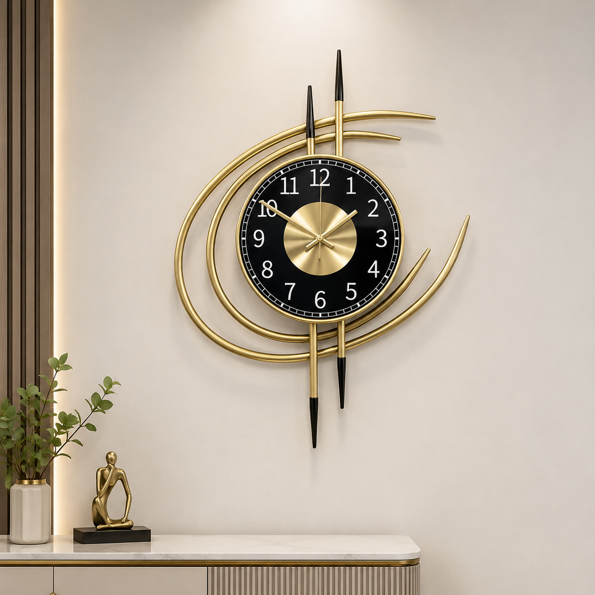 Metal Wall Art Modern Wall Hanging for Bedroom & Home