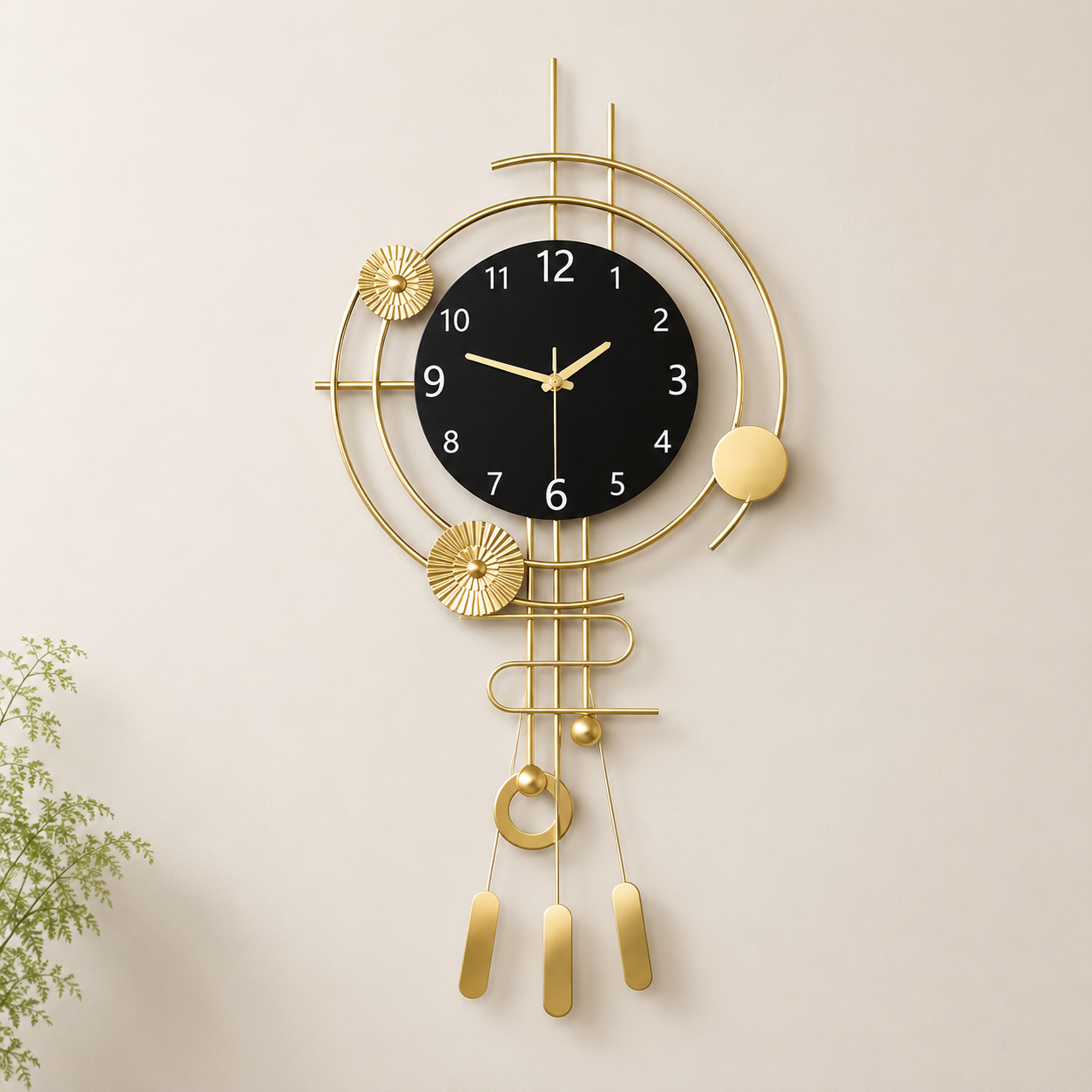Metal Wall Art Modern Wall Hanging for Bedroom & Home