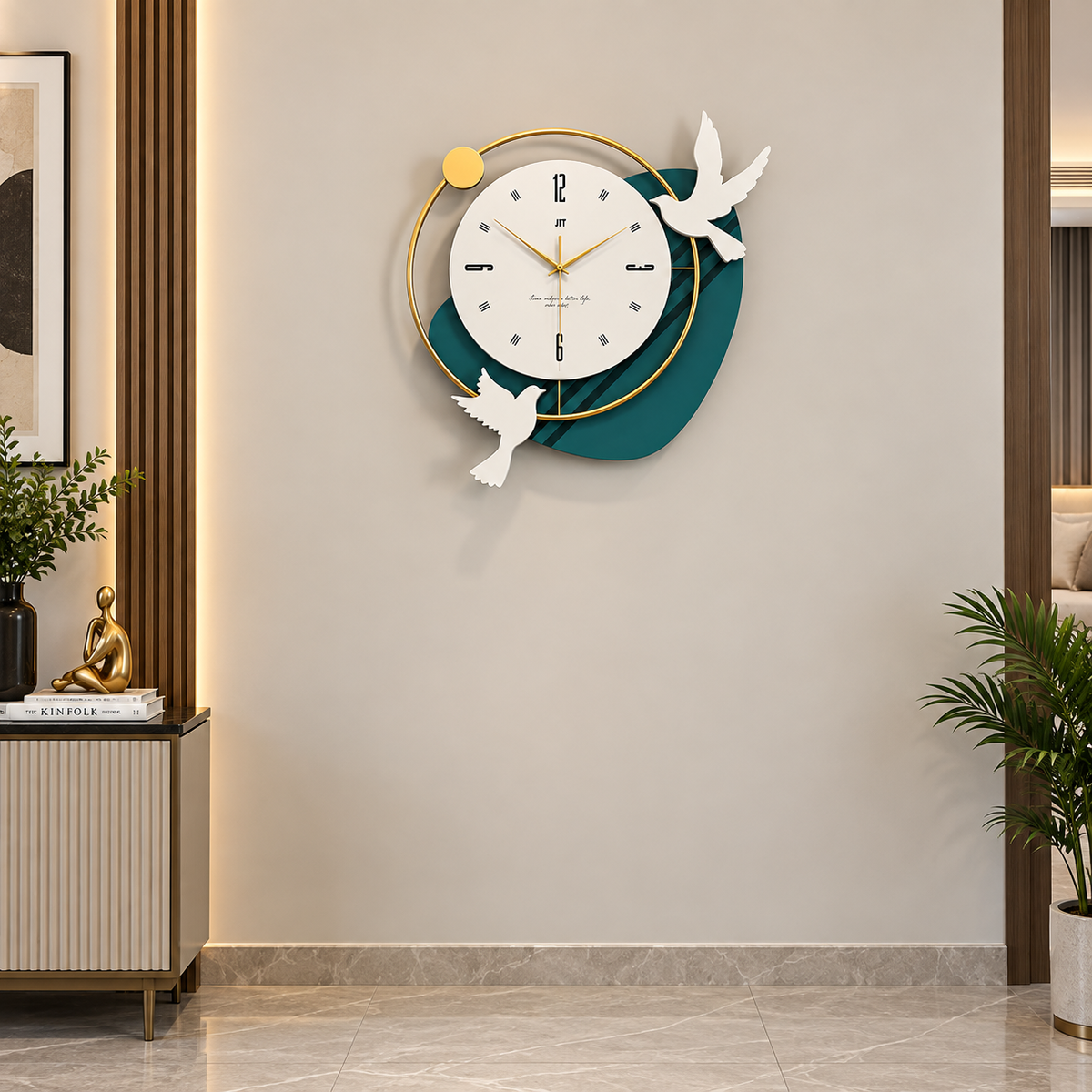 Metal Wall Art Modern Wall Hanging for Bedroom & Home W.P