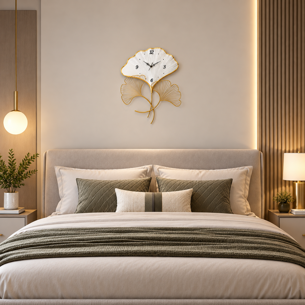 Metal Wall Art Modern Wall Hanging for Bedroom & Home W.P