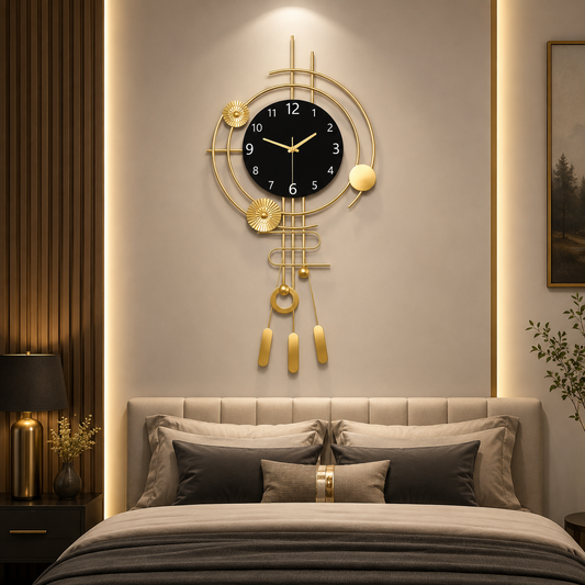 Metal Wall Art Modern Wall Hanging for Bedroom & Home