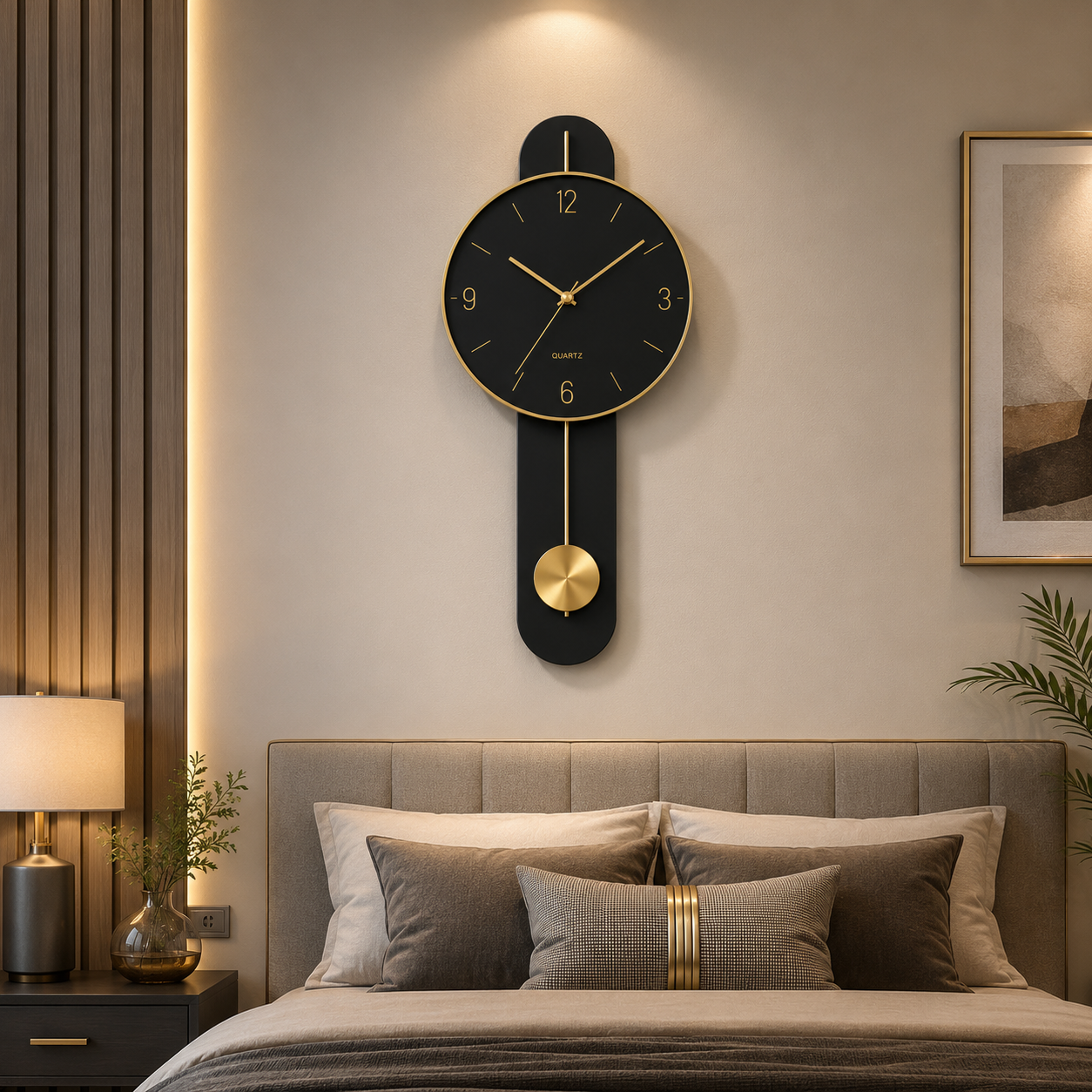 Metal Wall Art Modern Wall Hanging for Bedroom & Home