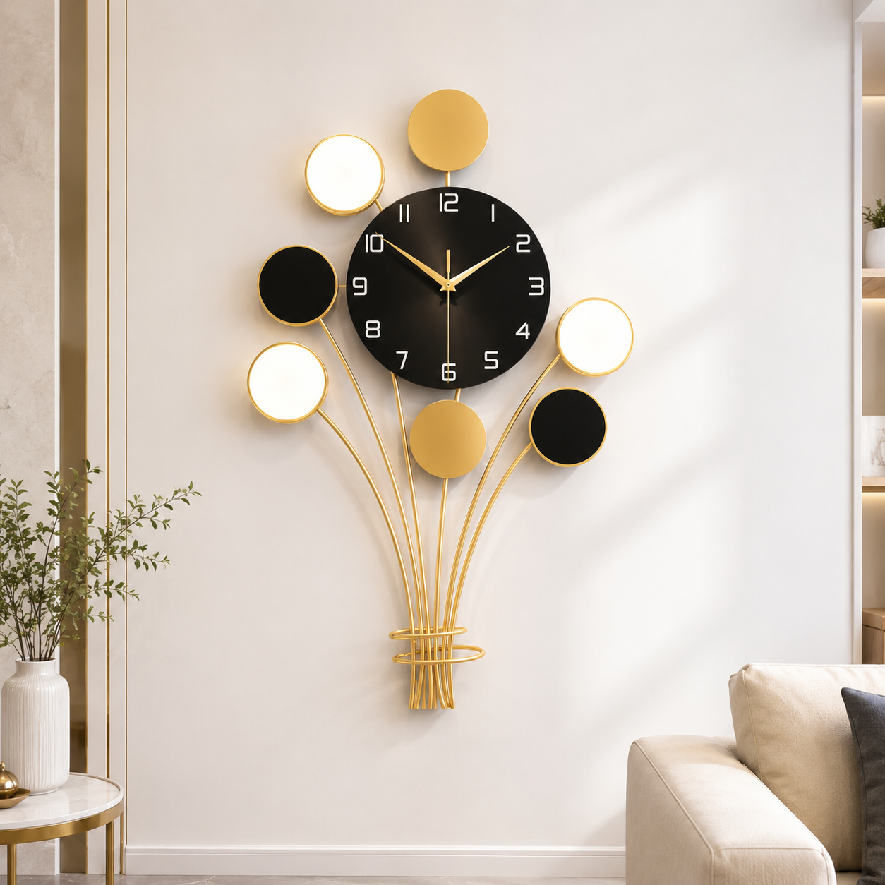 Metal Wall Art Modern Wall Hanging for Bedroom & Home