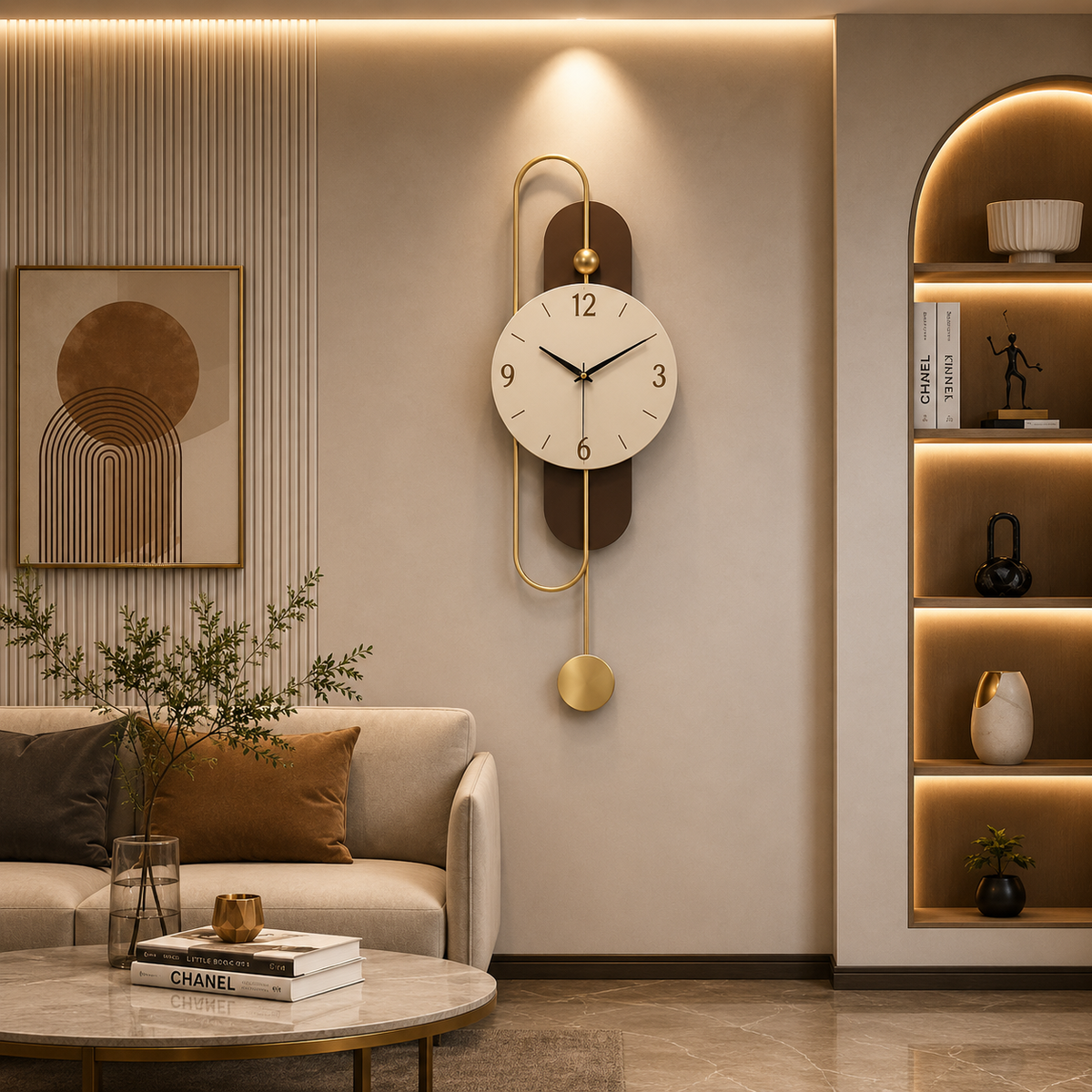 Metal Wall Art Modern Wall Hanging for Bedroom & Home
