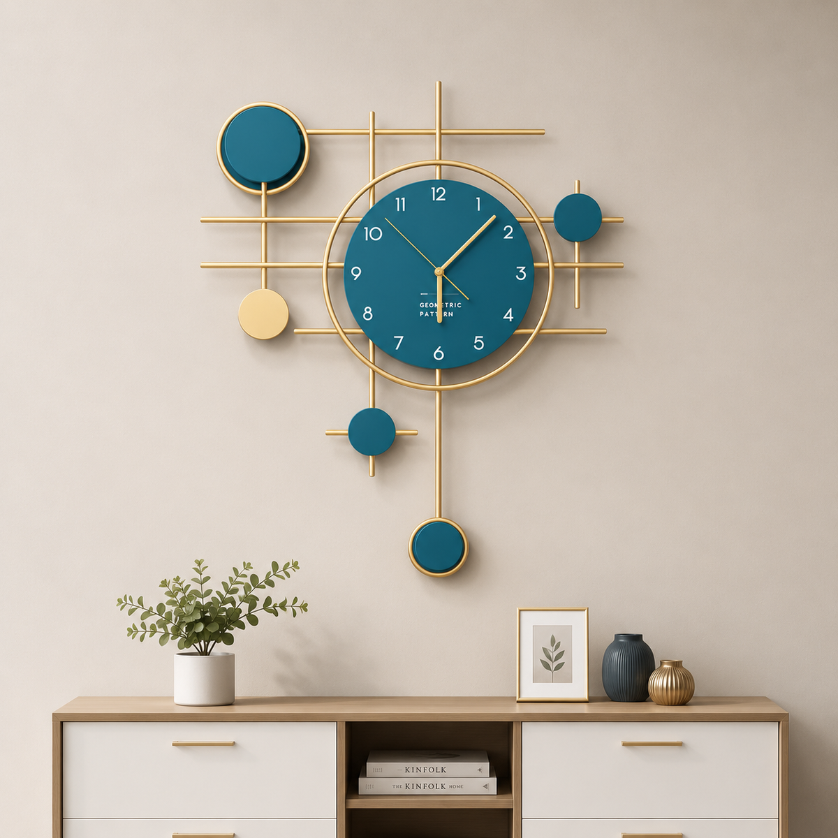 Metal Wall Art Modern Wall Hanging for Bedroom & Home