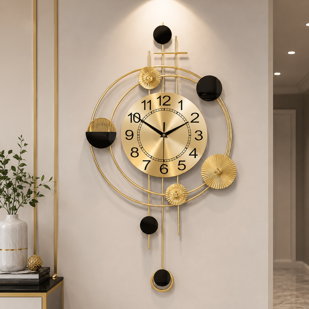 Metal Wall Art Modern Wall Hanging for Bedroom & Home