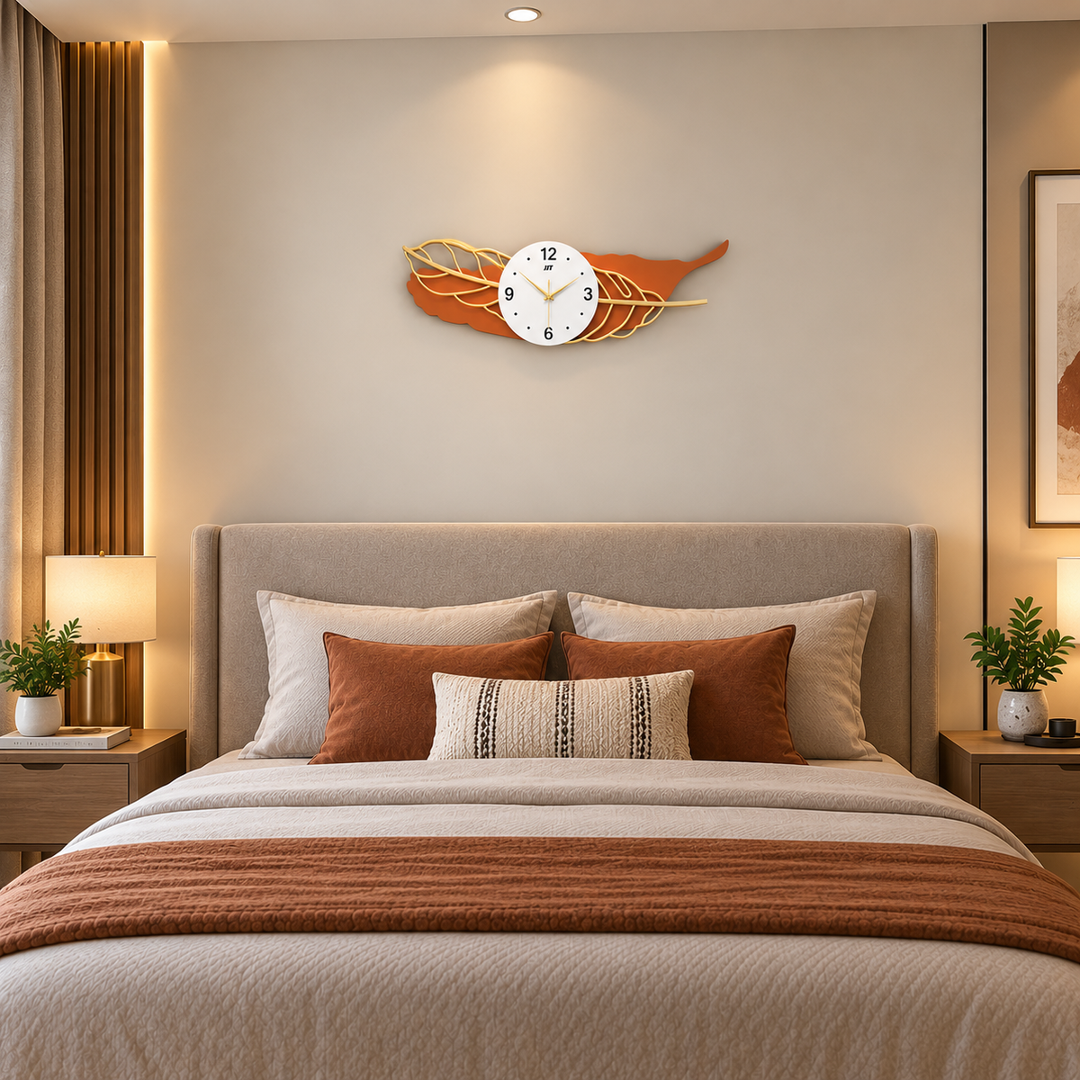 Metal Wall Art Modern Wall Hanging for Bedroom & Home W.P