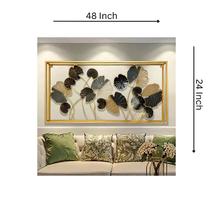 Metal Wall Art Modern Wall Hanging for Bedroom & Home (W-FM)