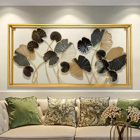 Metal Wall Art Modern Wall Hanging for Bedroom & Home (W-FM)