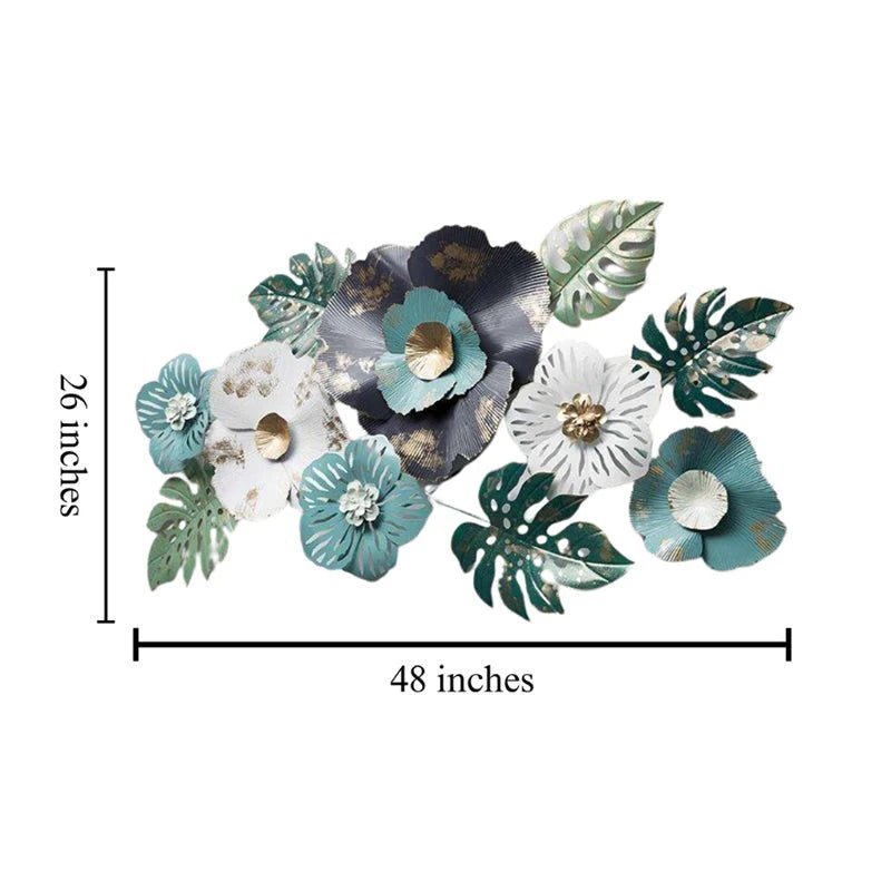Metal Wall Art Modern Wall Hanging for Bedroom & Home (W-004)
