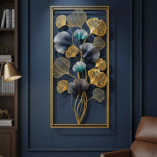 Metal Wall Art Modern Wall Hanging for Bedroom & Home