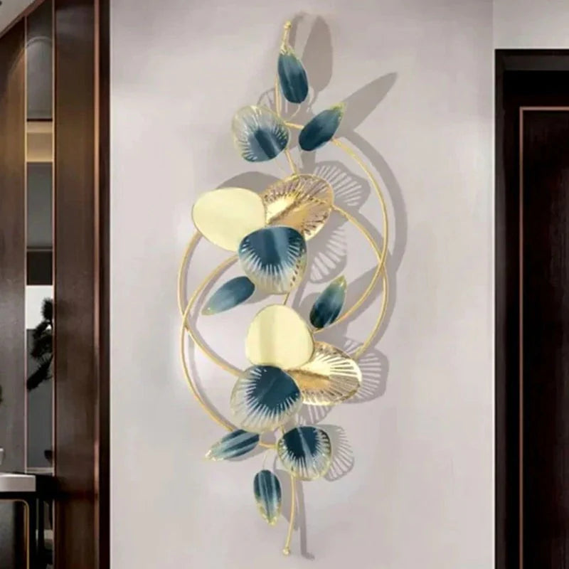 Metal Wall Art Modern Wall Hanging for Bedroom & Home (W-003)