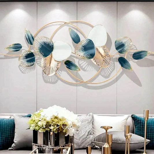 Metal Wall Art Modern Wall Hanging for Bedroom & Home (W-003)