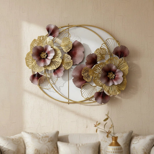 Metal Wall Art Modern Wall Hanging for Bedroom & Home