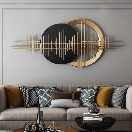 Metal Wall Art Modern Wall Hanging for Bedroom & Home (W-HC)