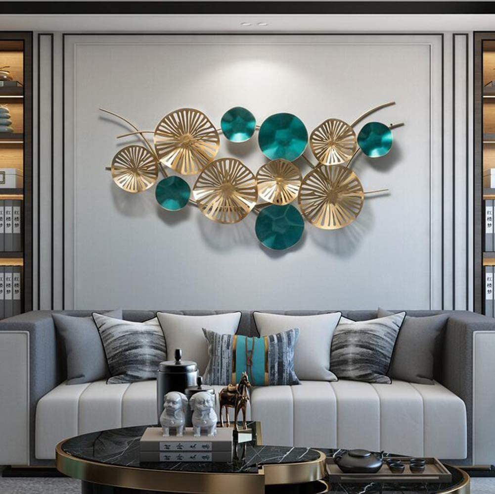 Metal Wall Art Modern Wall Hanging for Bedroom & Home (W-002)