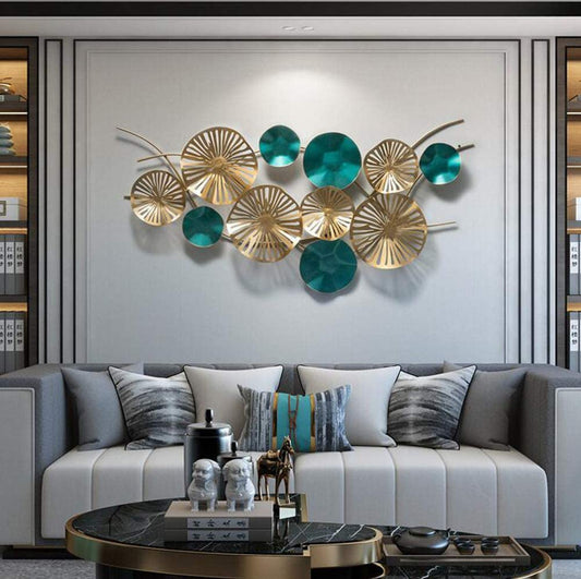 Metal Wall Art Modern Wall Hanging for Bedroom & Home (W-002)