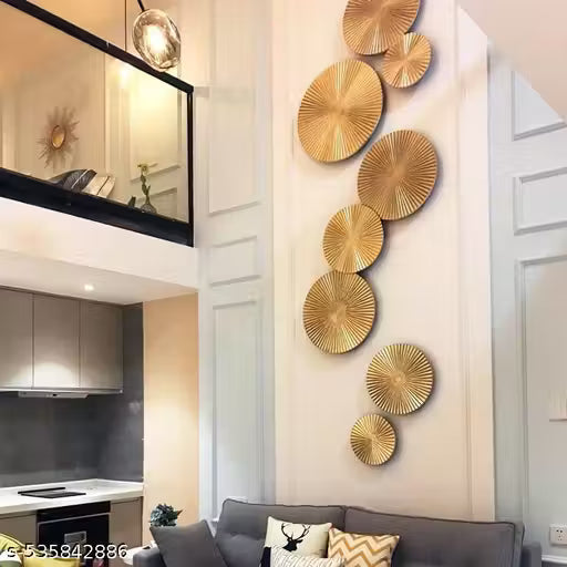 Metal Wall Art Modern Wall Hanging for Bedroom & Home